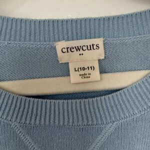 J. Crew Boys Pale Blue Crewneck Sweater